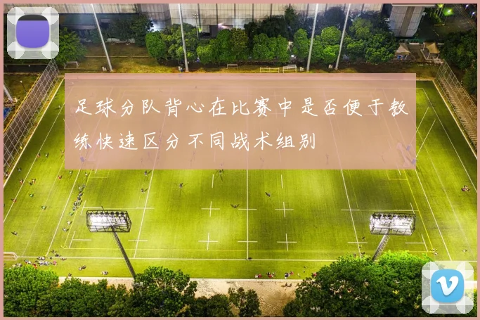 足球分队背心在比赛中是否便于教练快速区分不同战术组别